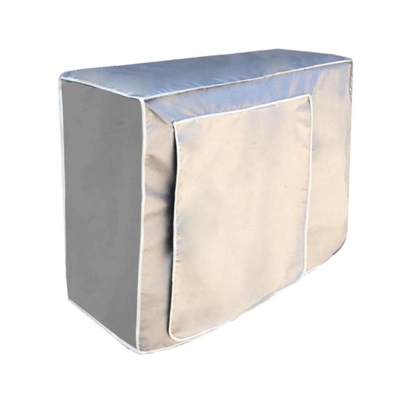 Outside House Air Conditioner Cover Oxford Cloth Protector Overcover Silver 8