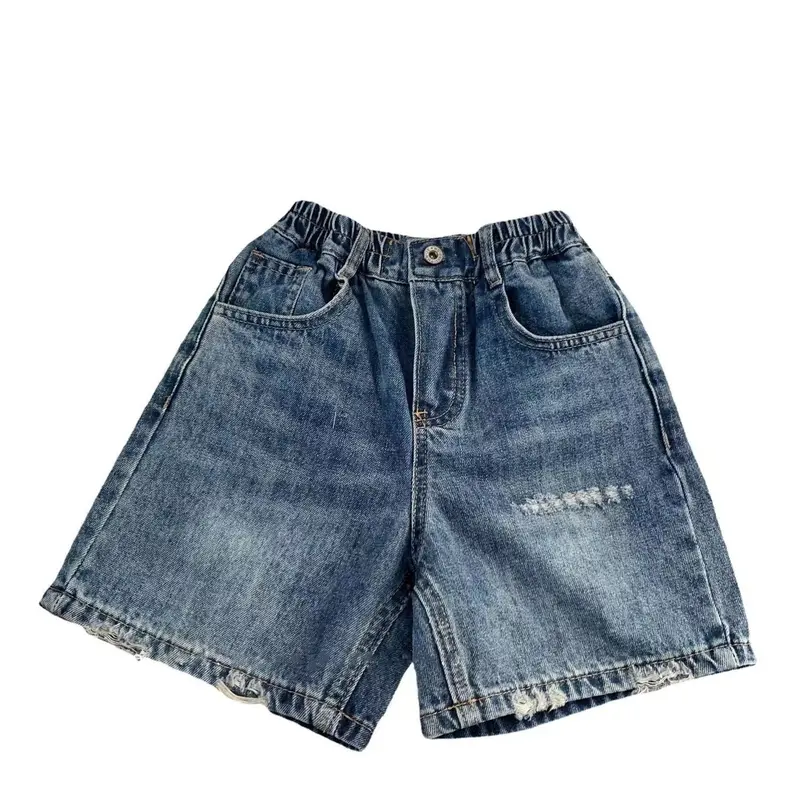 Quần Short Denim, Cho Trẻ Em, Quần Short Đồng Vỡ, Quần Jean Em Bé, Thích Hợp Cho Bé Trai Và Bé Gái, Mỏng, Có Thể Mặc Ngoài Trời, Hàng Mới Về Mùa Hè 2024 4