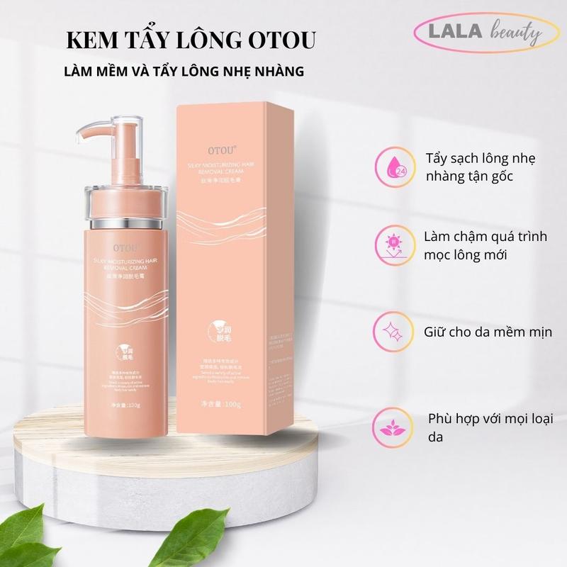 Kem tẩy lông OTOU tẩy lông toàn thân nách tay dung tích 120g Wax lông an toàn không đau không kích ứng an toàn cho mọi loại da dành cho cả nam và nữ-Lala_Beauty