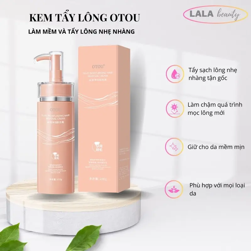 Kem tẩy lông OTOU tẩy lông toàn thân, nách, tay, dung tích 120g Wax lông an toàn không đau không kích ứng an toàn cho mọi loại da dành cho cả nam và nữ-Lala_Beauty