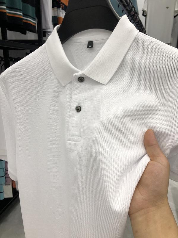 Product Introduction of Boxy cropped polo shirts plaid summer high-end men's polo shirt short sleeve cotton polo collar casual high-grade shirt top men's T-shirt Tropical Human 3