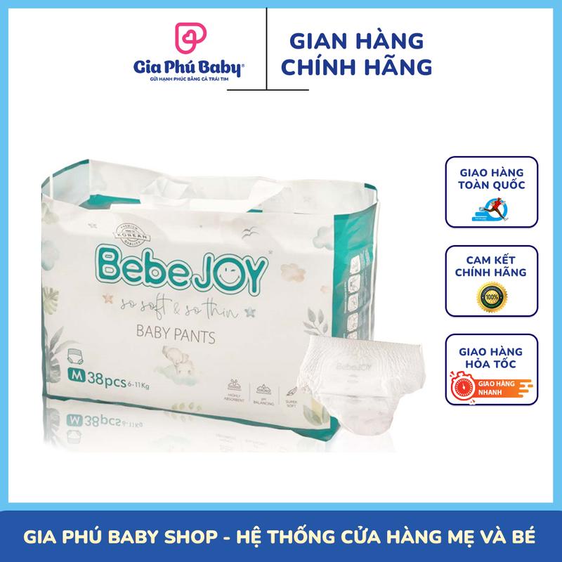 Tã/Bỉm BEBEJOY HÀN QUỐC Dán/Quần Đủ Size NB50/S42/M40/L36/XL34/XXL32 hàng chính hãng