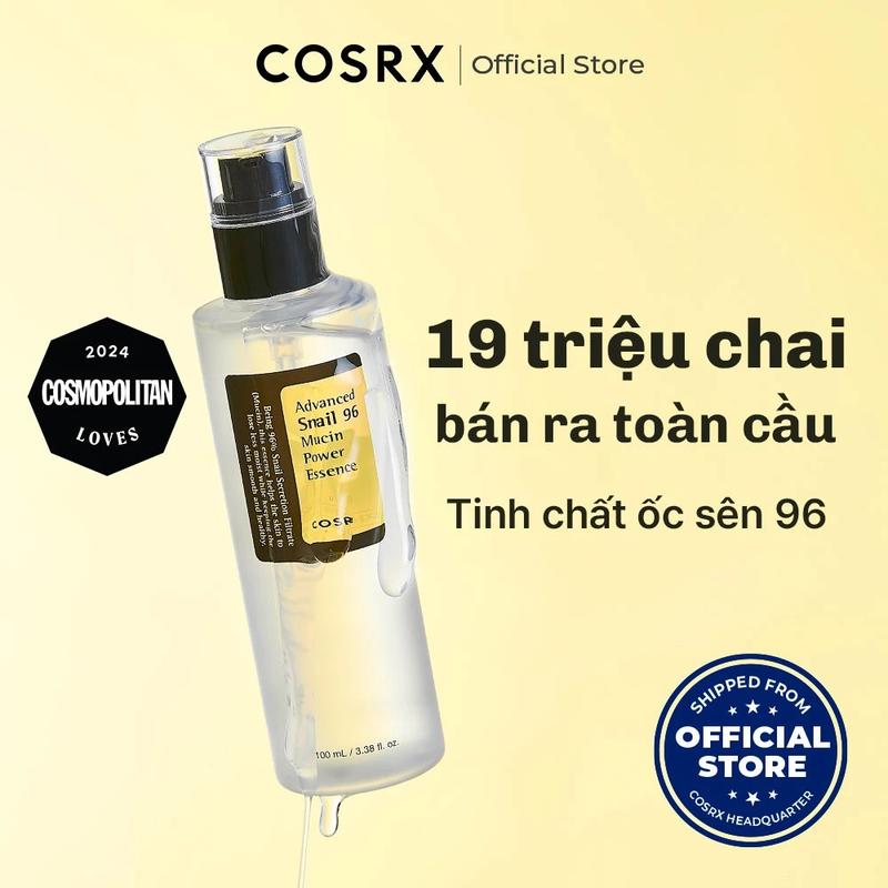 Tinh chất dưỡng da ốc sên cung cấp độ ẩm phục hồi da COSRX Advanced Snail 96 Mucin Power Essence 100 ml - Serum - Skincare