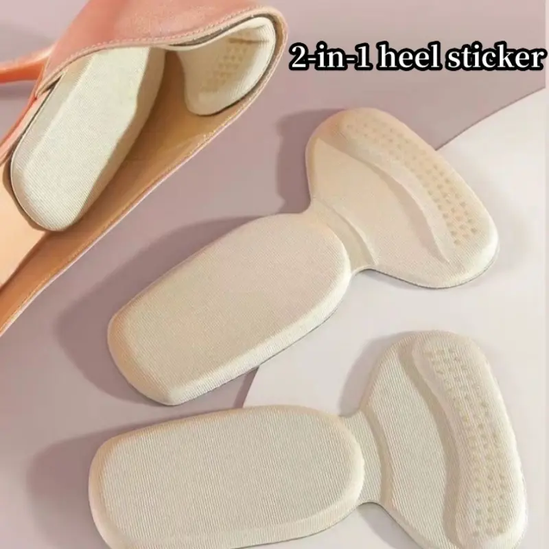 2PCS Breathable and Sweat-absorbing Two-in-one Heel Sticker Anti-skid Pain Pad Equipment
