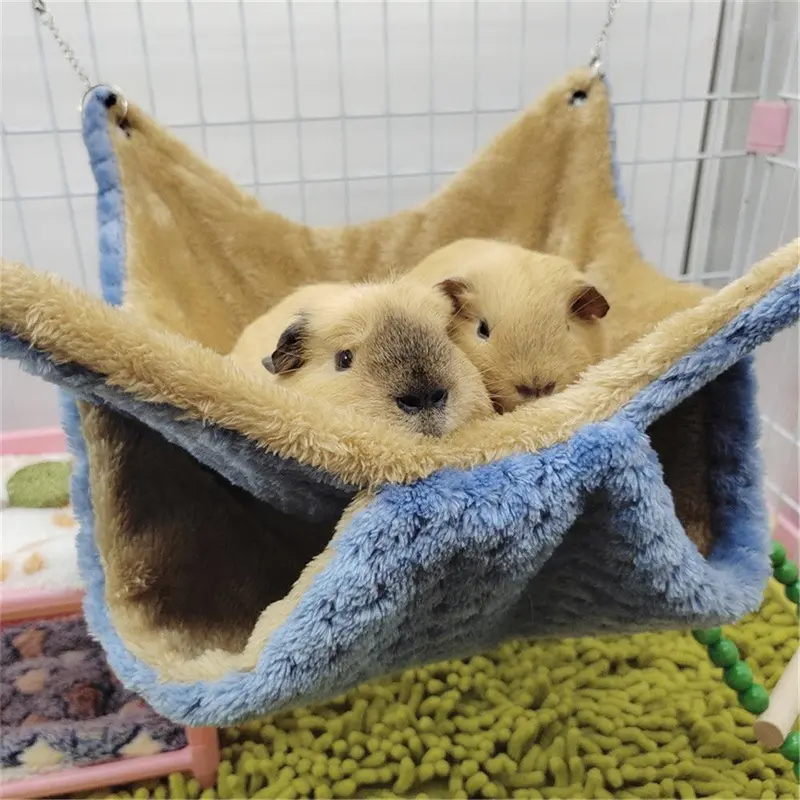Đồ Dùng Thú Cưng Giường Sóc Treo Nhồi Bông Lồng Chuột Hamster Võng Thú Cưng Túi Ngủ Cho Thú Cưng 6