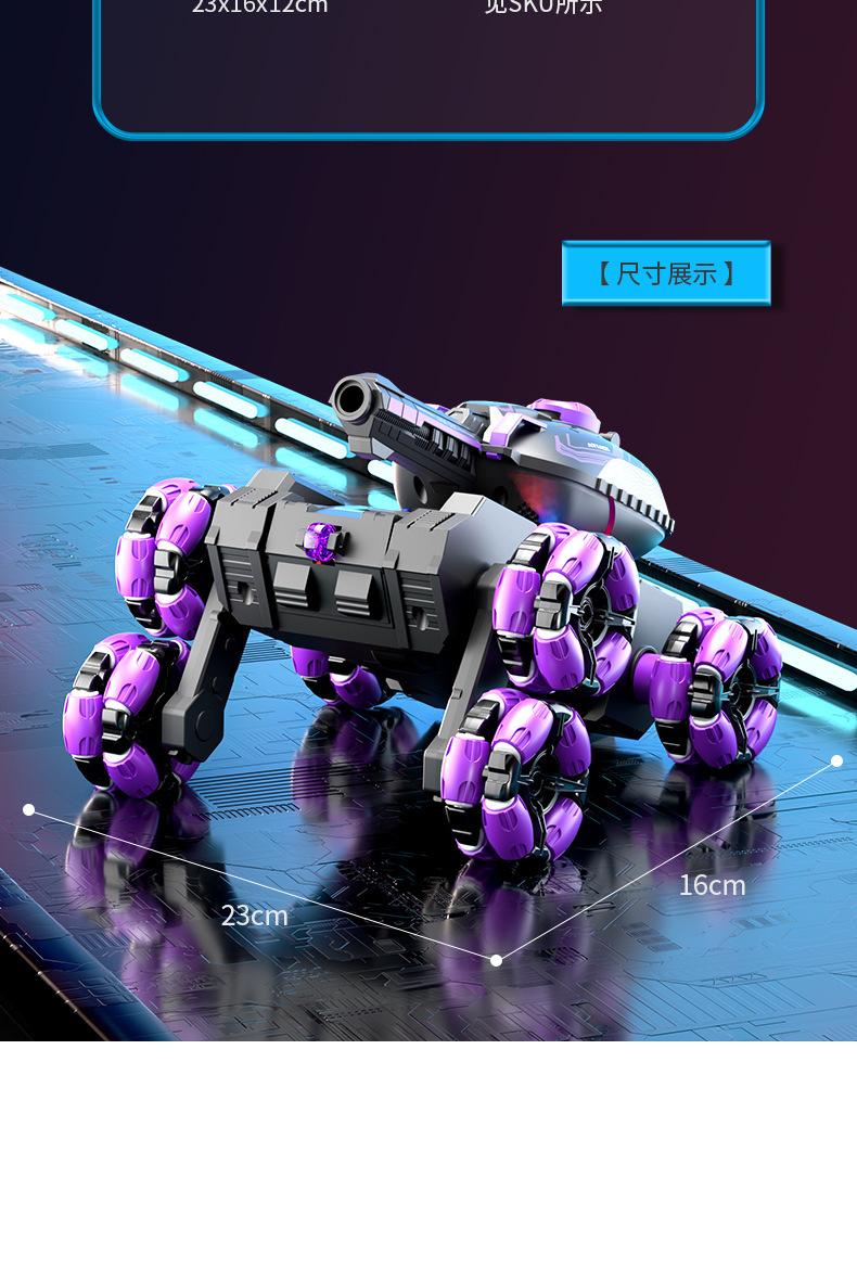 Product Introduction of Remote control tank six-wheeled stunt car gesture induction deformation swing arm climbing off-road remote control car children's toys 19