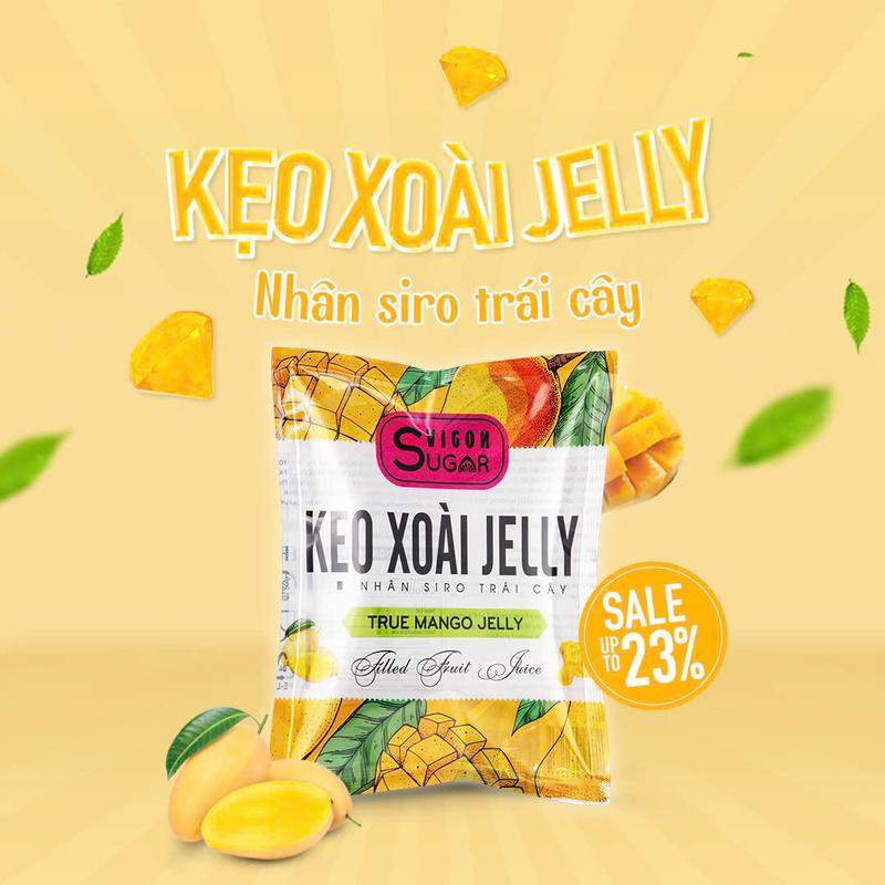 Kẹo dẻo mềm kim cương có nhân sốt trái cây thơm ngon bổ dưỡng gói 150g 7 vị  Ăn Vặt keo du 3
