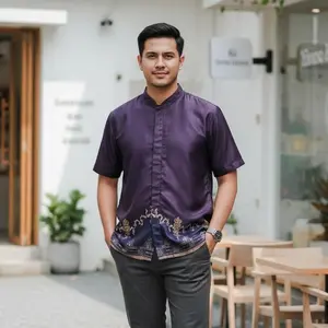 BM - Koko Aska Bahan Silk Premium Atasan kemeja | Motif Elegan silk Premium 2026