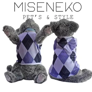 [SIZE JUMBO] Baju Kucing Lucu Murah Motif Model Sweater Ungu Cowo Cewe Jantan Betina Aksesoris Hewan Kecil