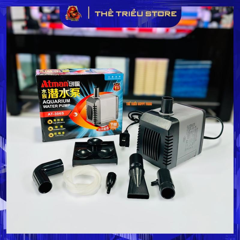 Máy bơm nước hồ cá.  Atman 303S, 304S, 305S, 306S dành cho hồ cá cảnh, hòn non bộ...