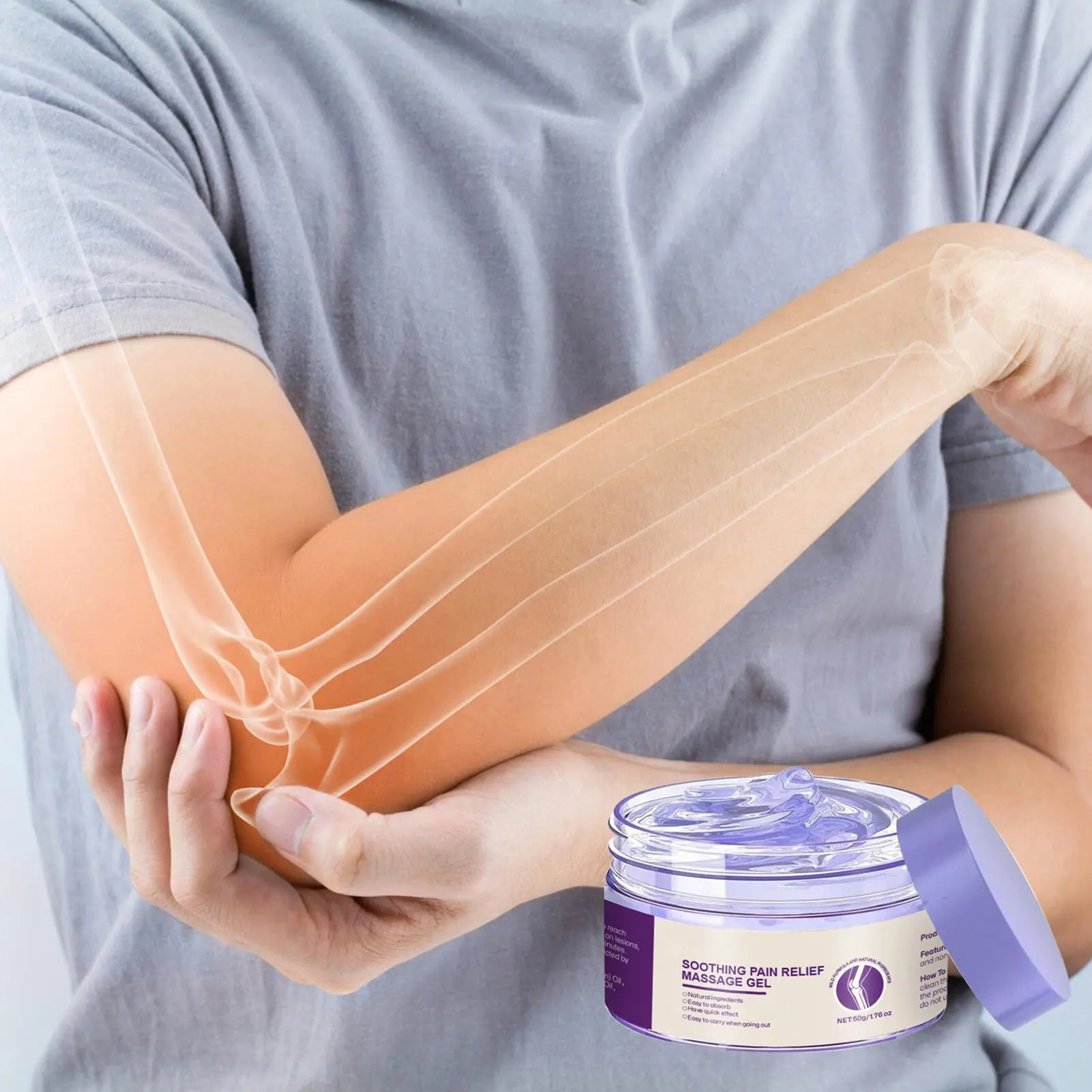 Gel Chăm Sóc Khớp, Kem Chăm Sóc Xương Làm Mượt, Nhanh Thấm, Nhẹ, Thích Hợp Cho Đầu Gối, Vai, Cổ, Cột Sống Lưng, Tay