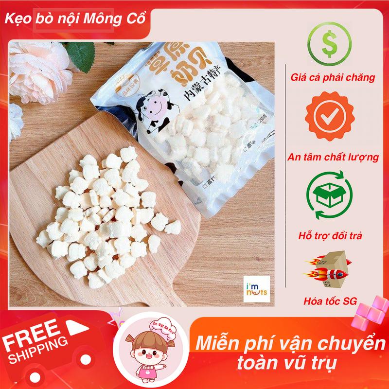 Kẹo Sữa Bò Non Nén Viên  gói 250g  - Ăn Vặt Bà Beo Snack Food  Candy 