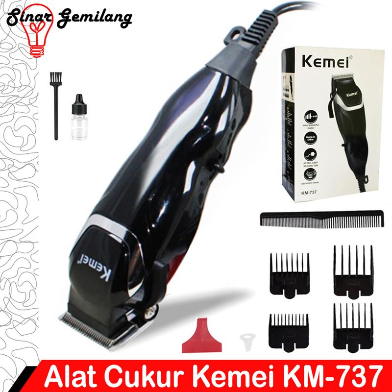 Product Introduction of Hair Clipper Kemei KM-737 Alat Cukur Rambut Barbershop Mesin Pangkas Dan Potong Rambut Elektrik 3