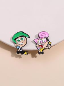 Broche de Personaje de Dibujos Animados, Broche Lindo de Dibujos Animados, Accesorios de Moda para Hombres y Mujeres, Pin de Esmalte Adecuado para Mochilas, Jeans, Bufandas, Decoración de Sombreros