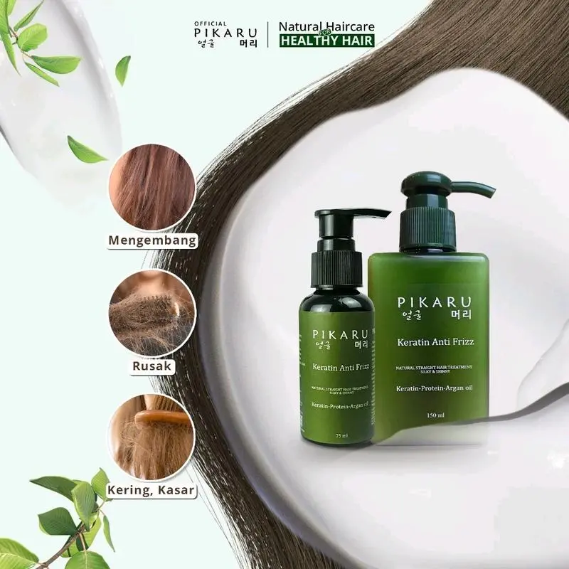 Promo 3.3 Piraku 150ml Keratin Treatment Anti Frizz Pelurus Rambut Sehat