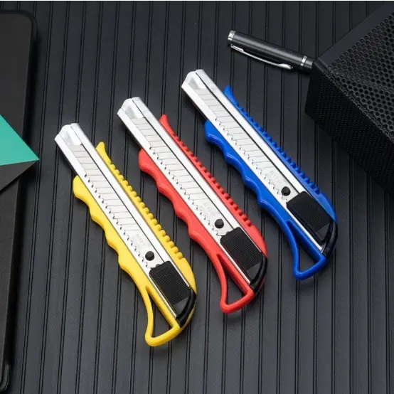 Combo Dao Rấy Giấy Lớn + Hộp 10 Lưỡi Dao Rọc Giấy Loại Lớn Cắt Giấy Loại Lớn 8