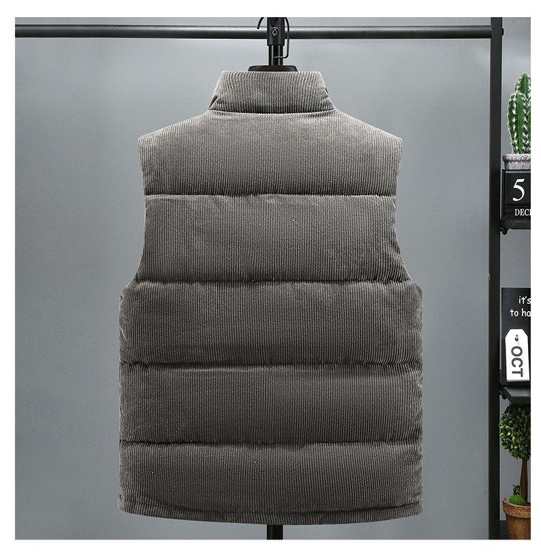 Product Introduction of Áo Ghi Lê Bông, Dành Cho Nam Giới, Mùa Thu Và Mùa Đông, Hàng Mới Về, Vải Nhung Kẻ Dày, Cổ Đứng, Áo Ghi Lê, Ấm Áp, Có Thể Mặc Ngoài Trời 13