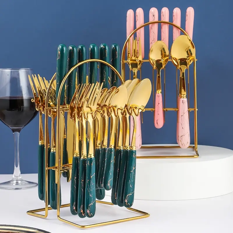 SENDOK SULTAN SET SENDOK GOLD CUTLERY SET STAINLESS STEEL SENDOK MAKAN - zansen 2