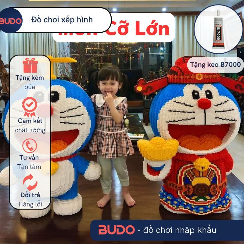    TẶNG BÚA + KEO   Siêu to 100cm Đồ Chơi Lắp Ráp Mô Hình Doraemon Doremon Thần Tài Cỡ Lớn 1m 100cm 1m 
