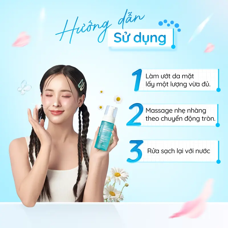 Bọt Rửa Mặt Tạo Bọt LEMOND GENTLE CLEANSING FOAM Hỗ Trợ Sáng Da, Làm Sạch Da 150ml 2
