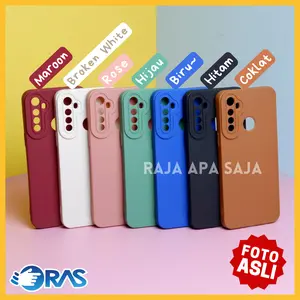 Soft Case RE*LME 5 5i 5Pro 6 6Pro Cover Casing Silicon Karet Pelindung HP Handphone Pro Cam Biru Hijau