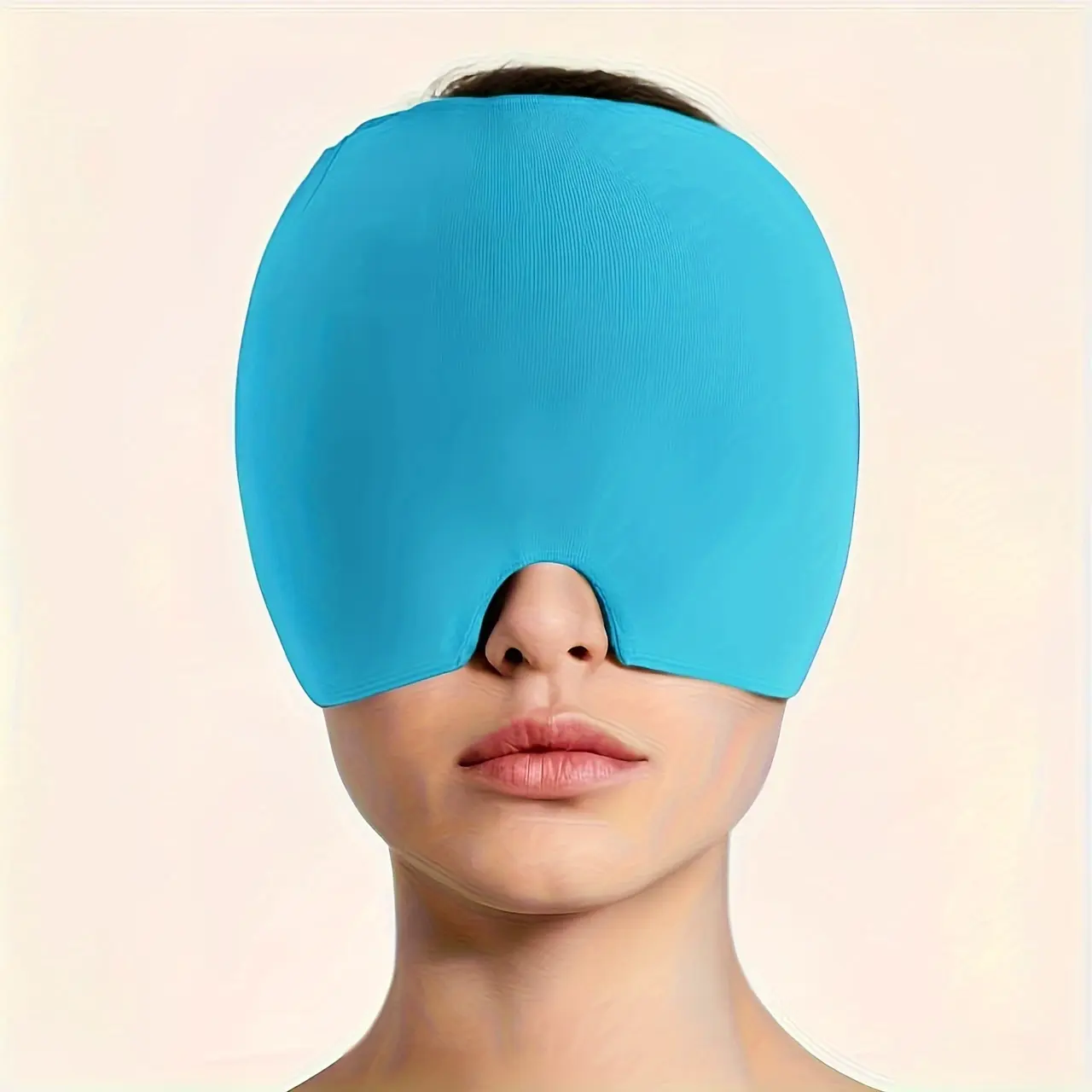Migraine Head Hat, Reusable, Cold Compress Eye Mask, Ice Feel, Stretchable Headwear, Christmas, Thanksgiving, Elderly Gift