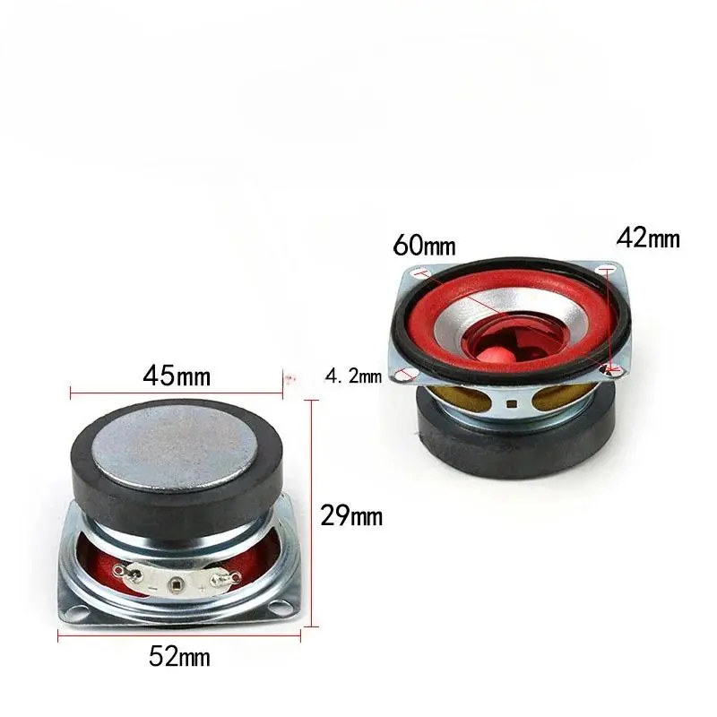 Loa Toàn Dải Âm Thanh Mini, SOTAMIA, 2 Cái, 2 Inch (53MM), 3 Ohm, 5W Âm Thanh, Thích Hợp Cho Gia Đình, Loa Rạp Hát, Loa Bluetooth Tự Làm, Âm Nhạc, Loa 1