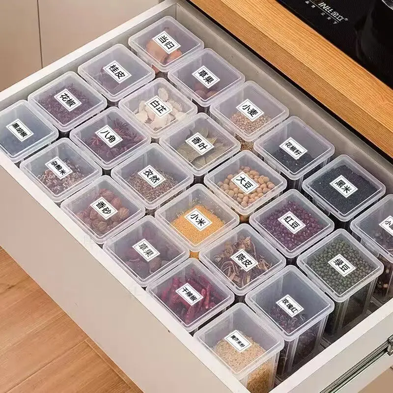 [Returning Customer] Kitchen Spice Storage Box Cinnamon Star Anise Sichuan Pepper Dried Chili Seasoning Jar Grains Tea Storage Box