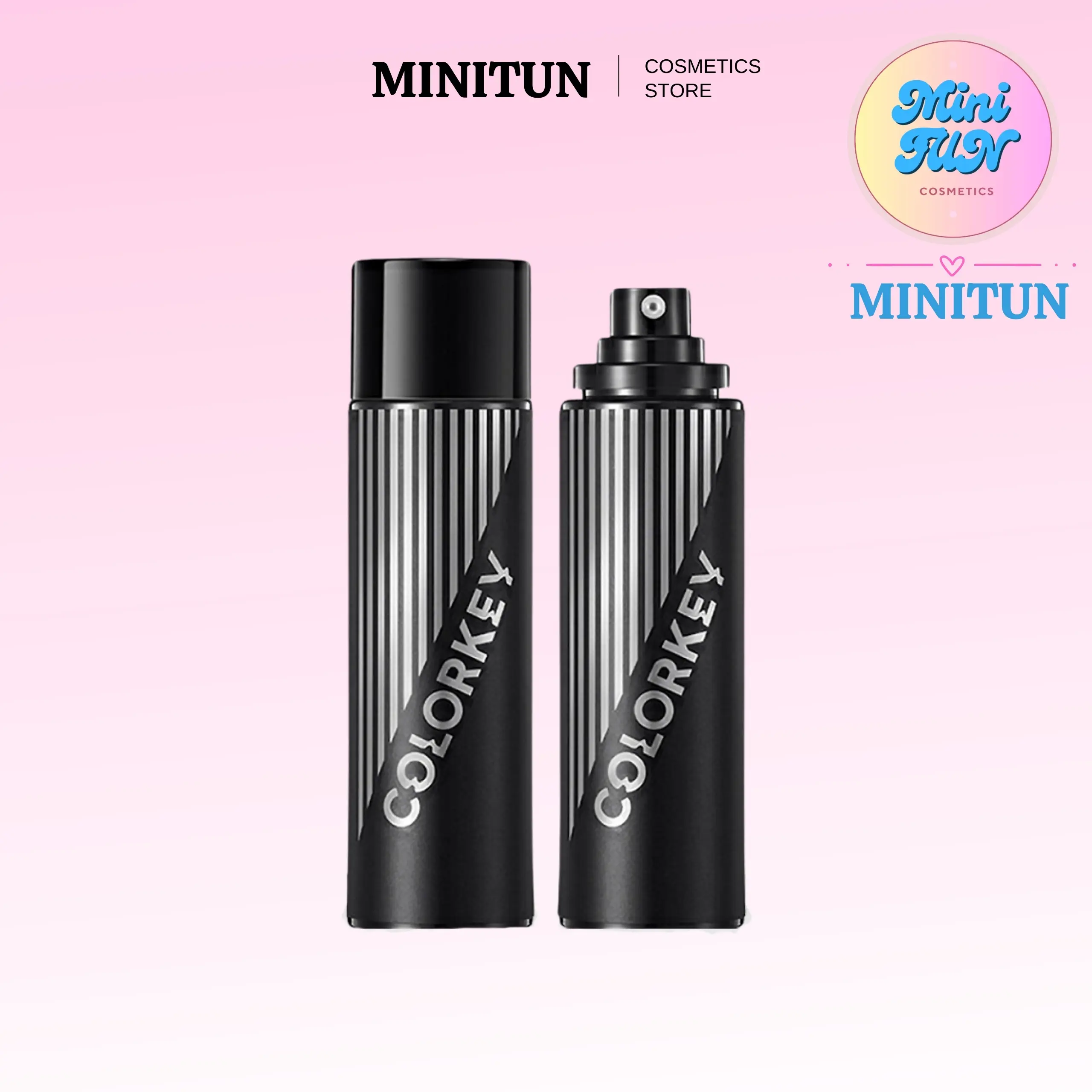 Xịt Khóa Nền Colorkey Kiềm Dầu Dưỡng Ẩm Bảo Vệ Lớp Makeup Trang Điểm Lâu Trôi Minitun 100ml