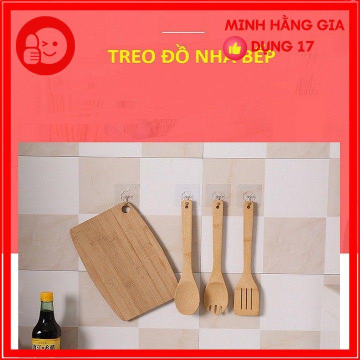 Móc dán dính tường chịu lực trong suốt, siêu dính 4