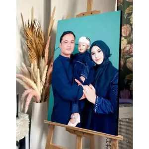 CETAK FOTO PLUS BINGKAI 40X30 MEDIA PAPAN MDF