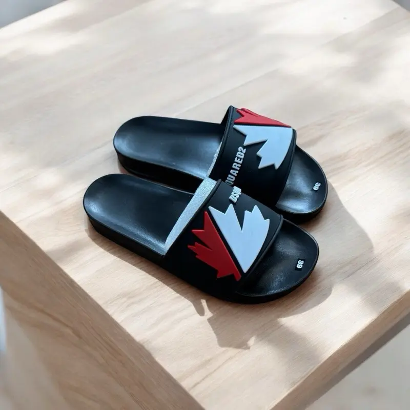 dép lê lá màu đen size 35-42 dép dẻo nhẹ hợp mọi phong cách dép slipper đế bằng