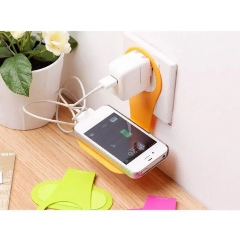 Smartphone Wall Stand / Charging Holder Mount / Dudukan Gantungan Penyangga Charger HP Dinding / Handphone