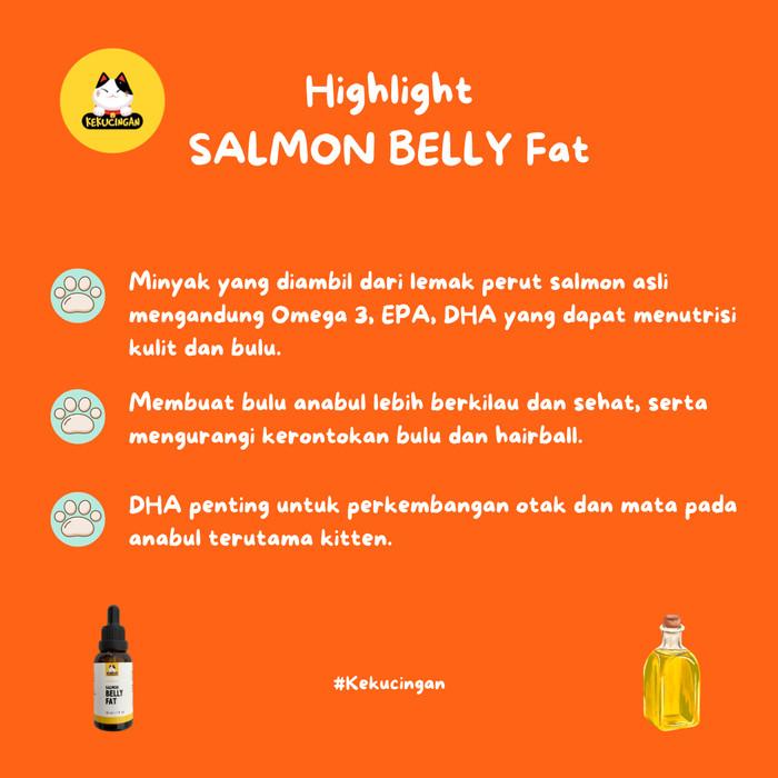 SALMON BELLY FAT Minyak Ikan Salmon Kekucingan 30 ml 2