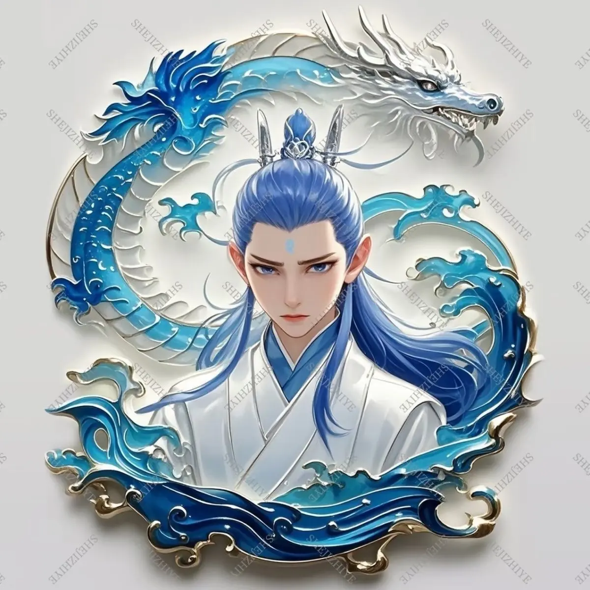 Nam Châm Tủ Lạnh, Nezha 2 Cậu Bé Ma Thuật Bao Quanh Biển Nezha AO Bingao Ánh Sáng Làm Bằng Acrylic, Từ Tính, Thích Hợp Cho Bộ Sưu Tập Và Bảo Tàng Anime