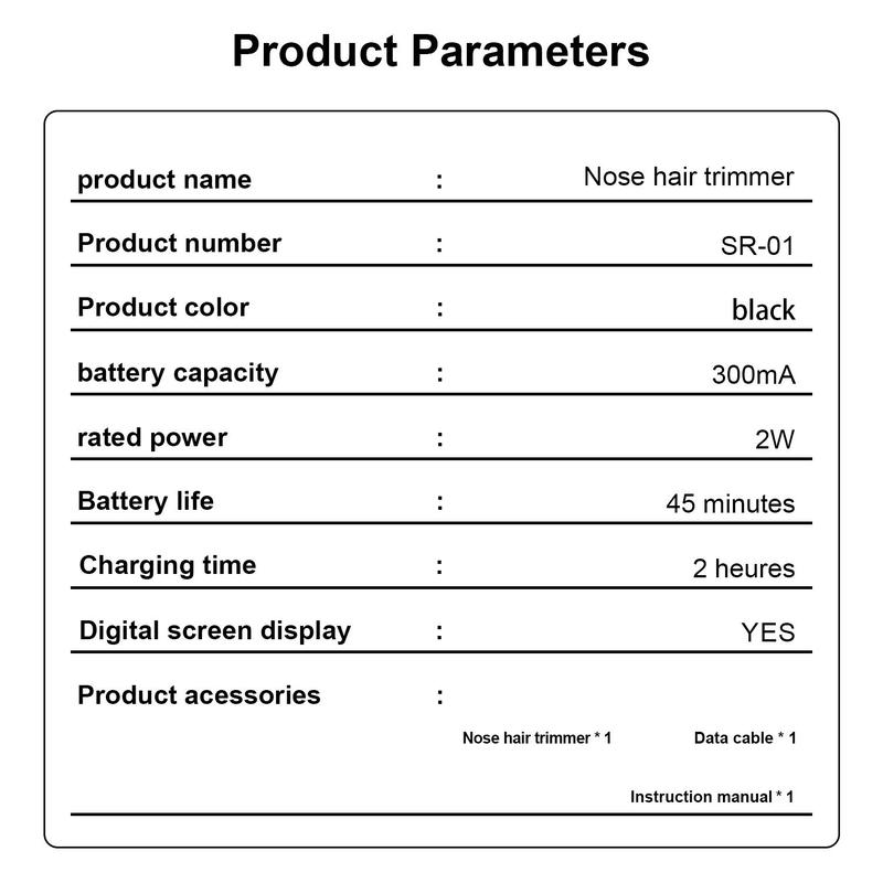 Electric Nose Hair Trimmer, Usb Rechargeable Waterproof Nose Hair Trimmer with Led Display, Nose Hair Shaver for Men & Women, Christmas, Fall, Winter Gift, Gift 8