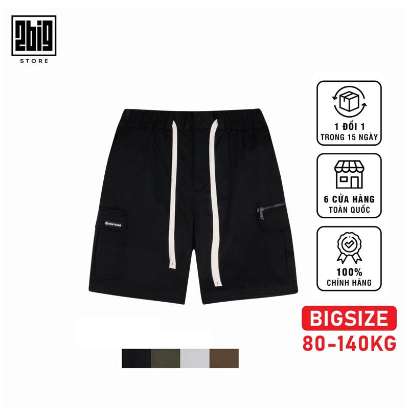 2BIG -  BIGSIZE NAM 80-140KG QUẦN SHORT KAKI TÚI HỘP MẪU MỚI 2024 CHẤT KAKI MỀM, ĐỨNG FORM
