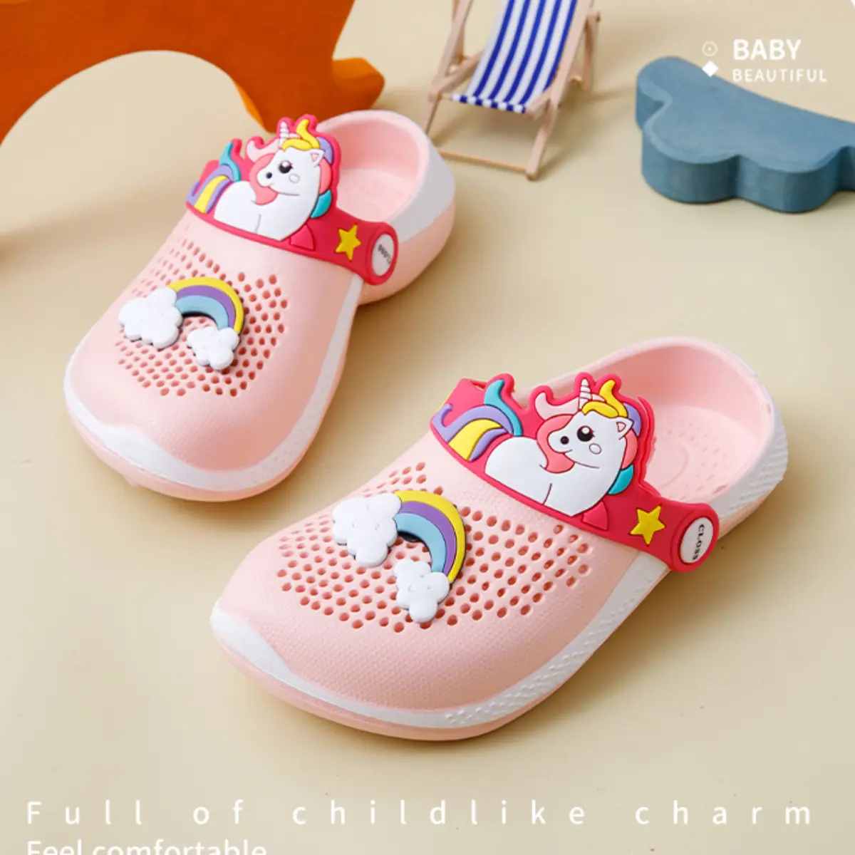 CLOSS.PH Cute Classic Design Breathable Kids Clog for girl kids