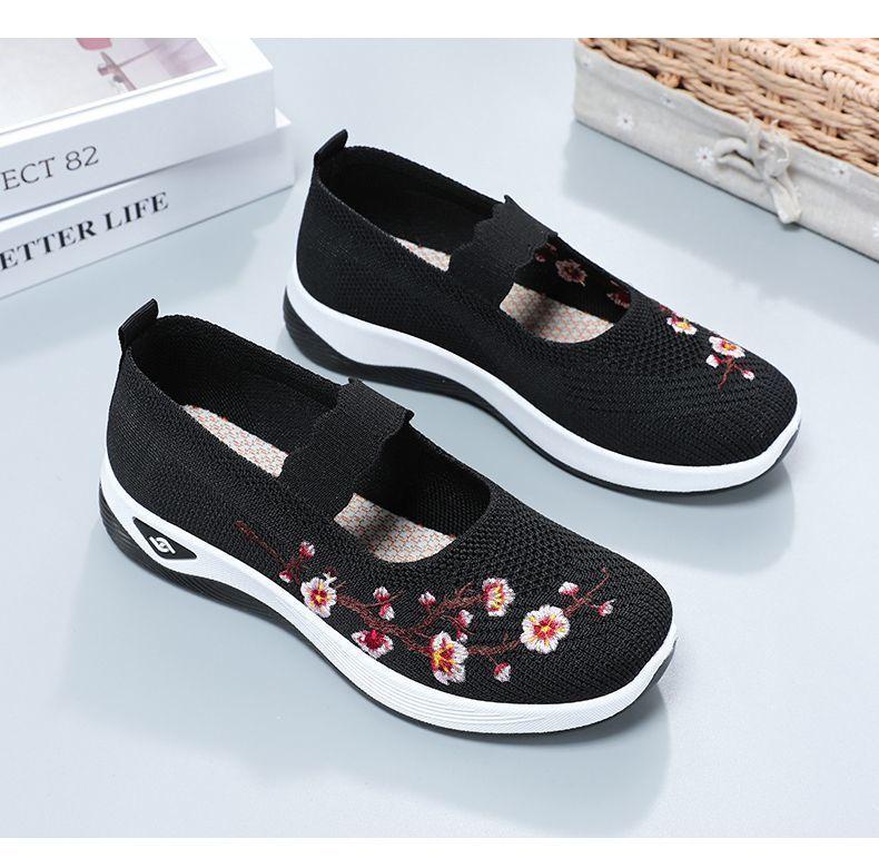 Product Introduction of Giày Vải cho phụ nữ, giày đi bộ, đế mềm, giày dành cho mẹ, giày đi chơi, thích hợp cho bà mẹ trung niên và cao tuổi, thoải mái, thích hợp cho người già 26