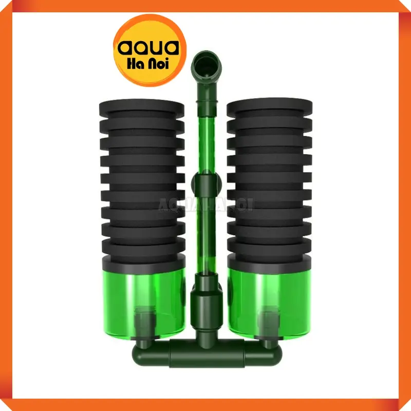 Lọc sủi vi sinh Bio đôi Qanvee QS-100A / QS-200A - Có khoang chứa thêm vật liệu lọc 2