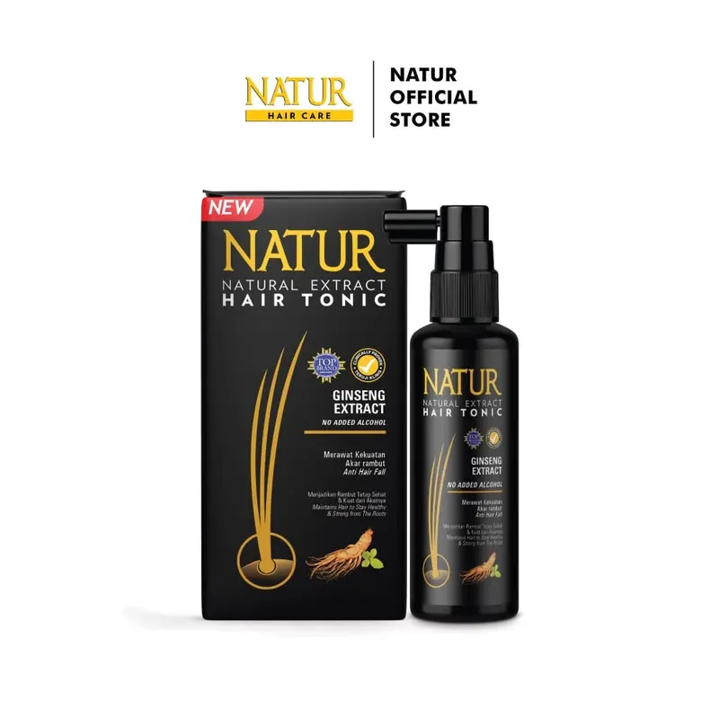 Paket Natur Ginseng Perawatan Rambut Rontok-Rambut Tipis Shampoo Conditioner Shampo Haircare Sampo Rontok vitamin rambut rontok dan kering penumbuh rambut botak 1