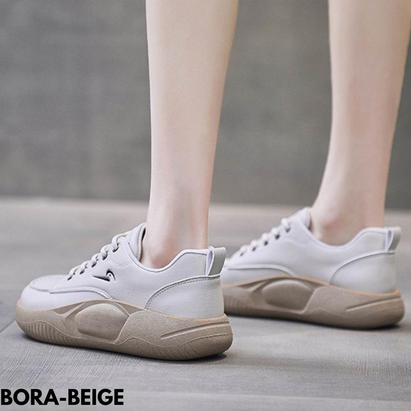 Sepatu Wanita Moderen Cantik Sneakers Viral Comfy Ootd Fashion Bahan Pu  Bora 6