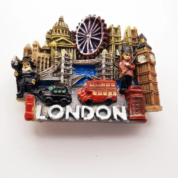 3D Fiber Souvenir Negara magnet Kulkas Tempelan kulkas LONDON Big City 2