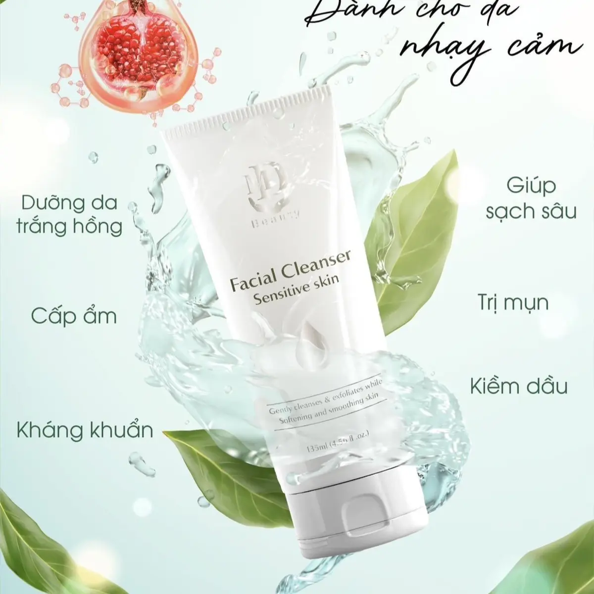 Sữa Rửa Mặt Lựu Đỏ MD 135ML