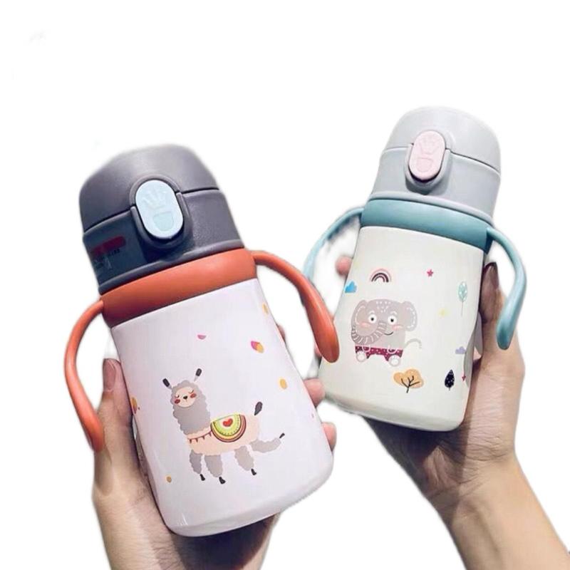 Bình Nước,Bình Tập Hút Giữ Nhiệt Cho Bé 300ml 8