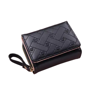 Dompet Aurora Dompet Pendek Wanita Dompet Viral Dompet Kartu Kulit PU Wadah/Dompet Koin