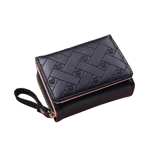 Dompet Aurora Dompet Pendek Wanita Dompet Viral Dompet Kartu Kulit PU Wadah/Dompet Koin