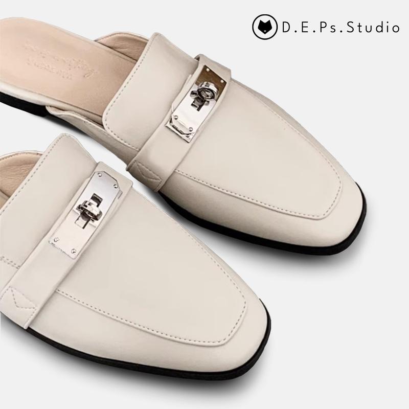 Product Introduction of Giày DéP sục nữ Muller Pháp Shoes Mã GS01 đế 2-3cm chất liệu da cao cấp. 2