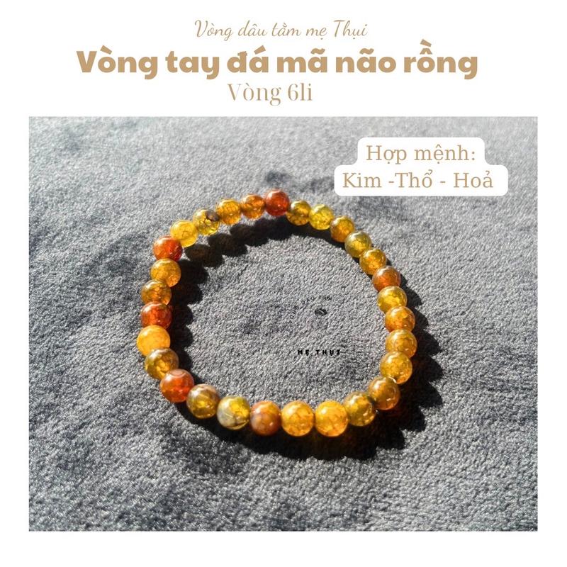 Vòng manao rồng 8li, 6li hợp nữ mệnh Kim - Thổ - Hoả [Vòng dâu tằm mẹ Thụi) Bàn Tay Phụ Kiện Đeo Tay phong thủy vòng tay 6