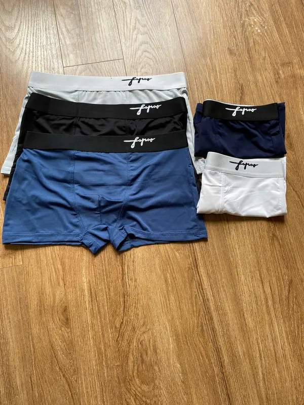 COMBO 5 Quần cao cấp Quần Boxer chữ ký thun lạnh cho nam/ Quần Sịp Đùi, Quần lót thun lạnh cho nam cao cấp 1